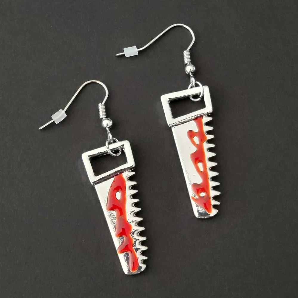 Saw Earrings - Picture 1 of 1